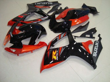 Negro Rojo Carrocería GSXR 750 K6 06-07