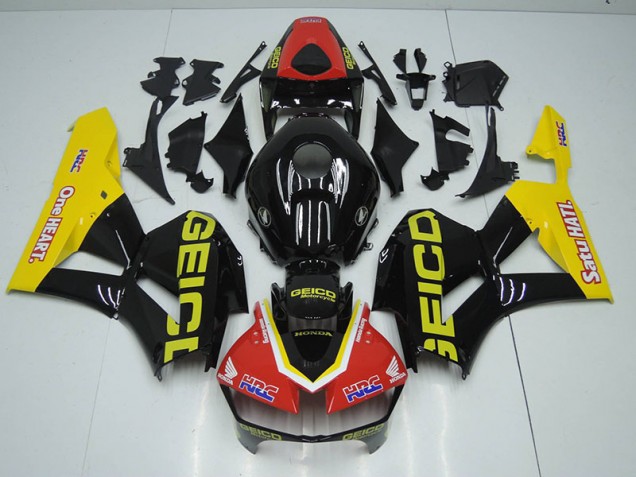 Negro Rojo HRC Carenado CBR 1000 RR 12-16 Negro Rojo HRC Carenado CBR 1000 RR 12-16