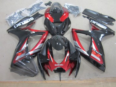 Negro Rojo Kit Carenado GSXR 600 K6 06-07