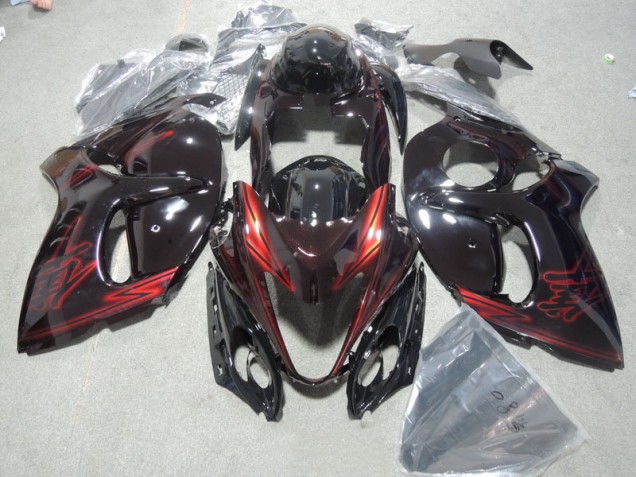 Negro Rojo Kit Carenado Inyección GSXR 1300 Hayabusa 08-19 Negro Rojo Kit Carenado Inyección GSXR 1300 Hayabusa 08-19