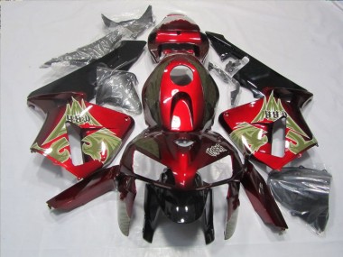 Negro Rojo Kits Carenado CBR 600 RR 05-06