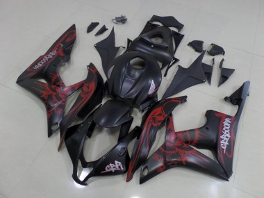 Negro Rojo Kits Completo Carenado ABS CBR 600 RR 07-08