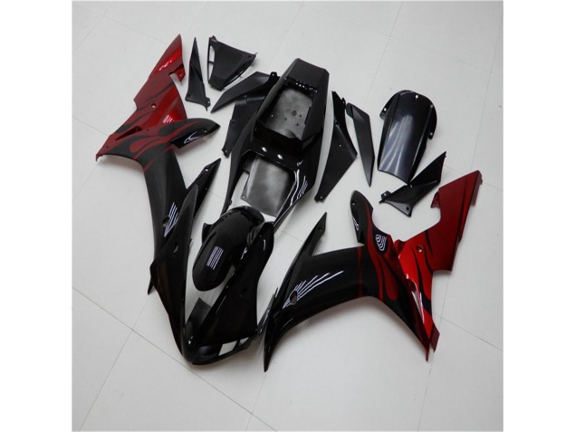 Negro Rojo Kits Completo Carenado ABS R1 02-03 Negro Rojo Kits Completo Carenado ABS R1 02-03