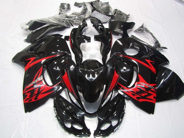 Negro Rojo Kits Completo Carenado GSXR 1300 Hayabusa 08-19 Negro Rojo Kits Completo Carenado GSXR 1300 Hayabusa 08-19