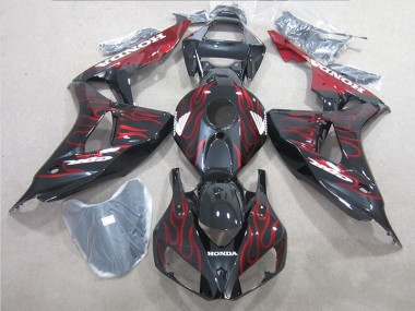 Negro Rojo Llama Carenado CBR 1000 RR 06-07