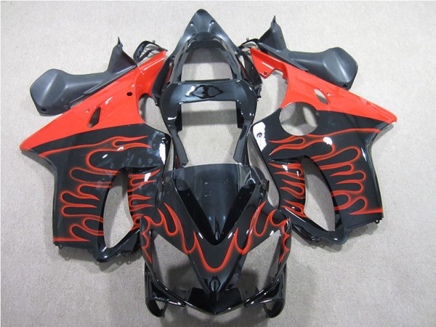 Negro Rojo Llama Carenado CBR 600 F4i 01-03 Negro Rojo Llama Carenado CBR 600 F4i 01-03