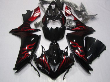 Negro Rojo Llama Carenado R1 07-08