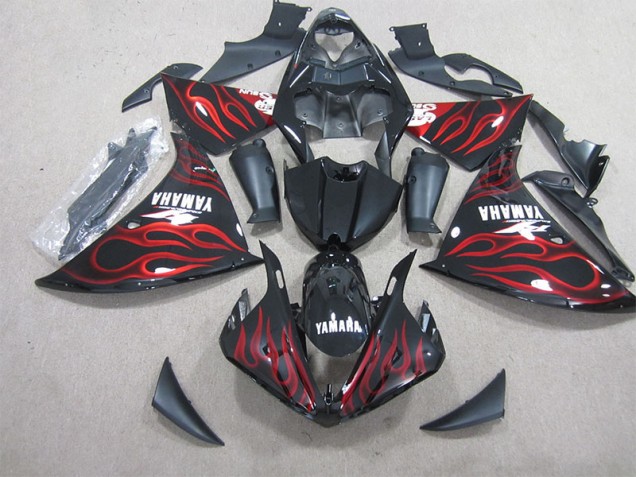 Negro Rojo Llama Carenado R1 12-14