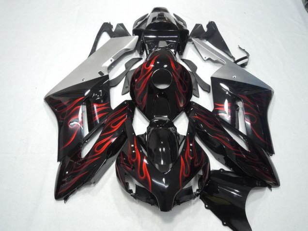 Negro Rojo Llama Kit Carenado CBR 1000 RR 04-05 Negro Rojo Llama Kit Carenado CBR 1000 RR 04-05