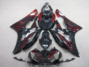 Negro Rojo Llama Kits Carenado R6 06-07