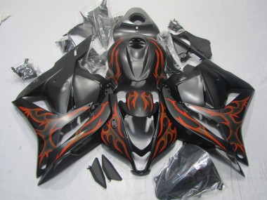Negro Rojo Llama Kits Completo Carenado ABS CBR 600 RR 09-12