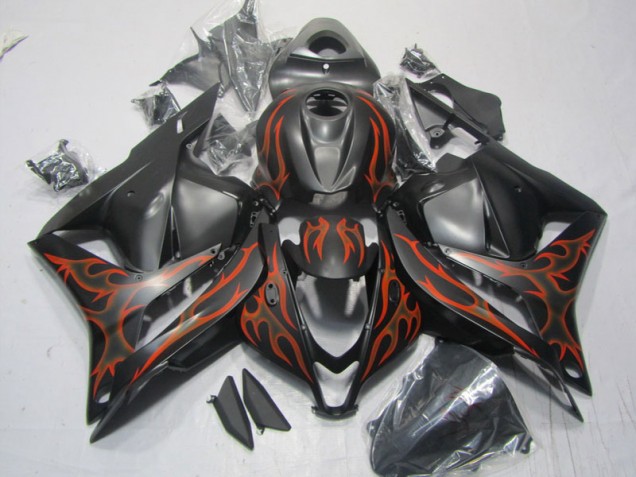 Negro Rojo Llama Kits Completo Carenado ABS CBR 600 RR 09-12 Negro Rojo Llama Kits Completo Carenado ABS CBR 600 RR 09-12