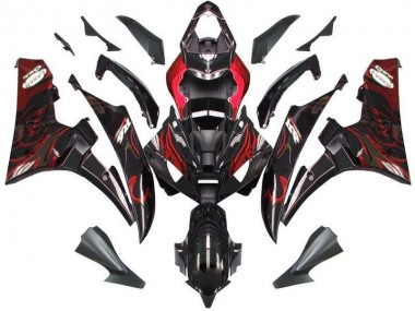 Negro Rojo Llama Kits Completo Carenado R6 06-07