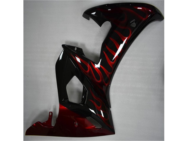 Negro Rojo Llama Plástico R6 03-05