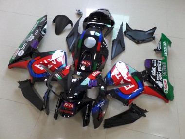 Negro Rojo Pata Carenado CBR 600 RR 05-06