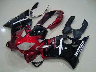 Negro Rojo Plástico CBR 600 F4i 04-07