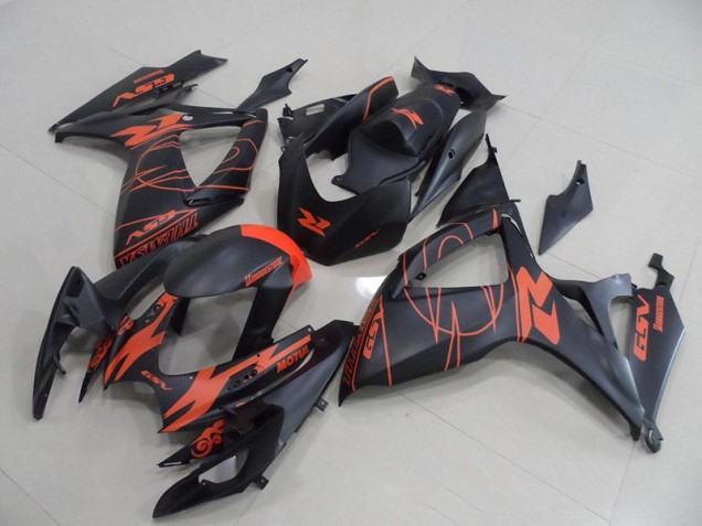 Negro Rojo Plástico GSXR 750 K6 06-07 Negro Rojo Plástico GSXR 750 K6 06-07