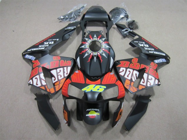 Negro Rojo Repsol 46 Carenado CBR 600 RR 03-04 Negro Rojo Repsol 46 Carenado CBR 600 RR 03-04
