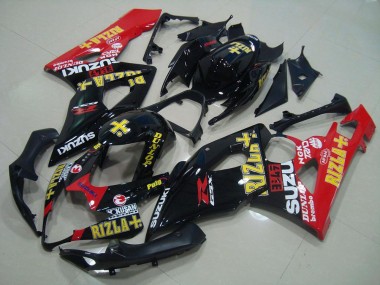Negro Rojo Rizla Carenado GSXR 1000 K5 05-06