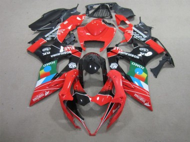 Negro Rojo Verde Carenado GSXR 1000 K5 05-06