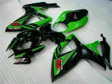 Negro Verde Carenado GSXR 600 / 750 K6 06-07