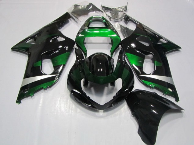 Negro Verde Carenado GSXR 750 K1 K2 K3 01-03 Negro Verde Carenado GSXR 750 K1 K2 K3 01-03