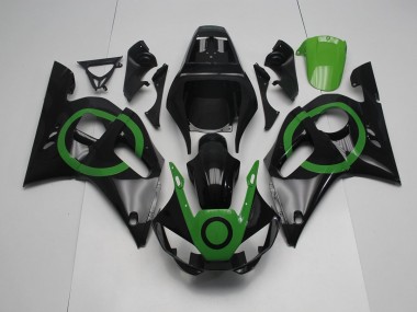 Negro Verde Círculo Carenado R6 98-02