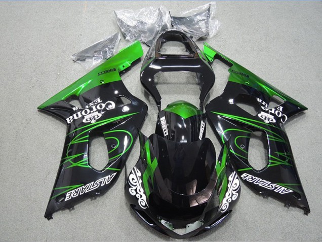 Negro Verde Corona Extra Carenado GSXR 600 K1 K2 K3 01-03 Negro Verde Corona Extra Carenado GSXR 600 K1 K2 K3 01-03