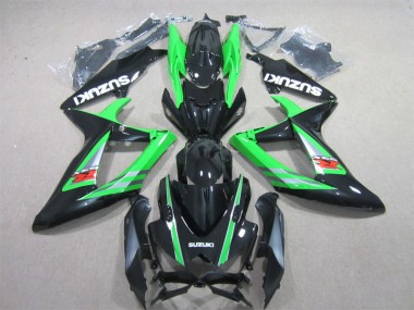 Negro Verde Kit Carenado ABS Completo GSXR 600 K6 06-07