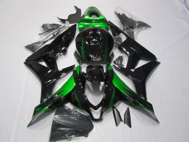 Negro Verde Kits Completo Carenado CBR 600 RR 07-08