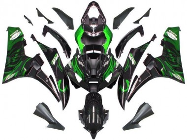 Negro Verde Llama Carenado R6 06-07