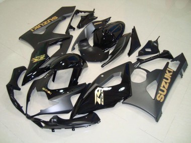Negro con Oro Calcomanías Carenado GSXR 1000 K5 05-06
