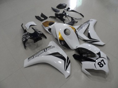 Negro y blanco y dorado Carenado CBR 1000 RR 08-11