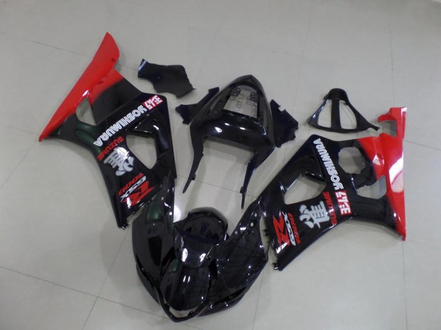 Negro y rojo Carenado GSXR 1000 K3 03-04 Negro y rojo Carenado GSXR 1000 K3 03-04