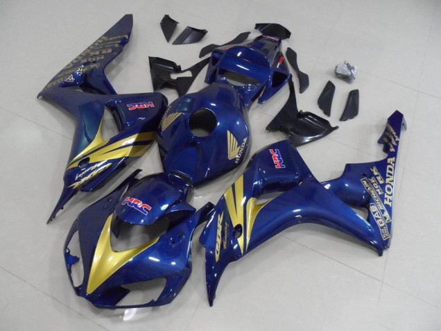 Oscuro Azul con Oro Raya Carenado CBR 1000 RR 06-07 Oscuro Azul con Oro Raya Carenado CBR 1000 RR 06-07