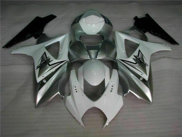 Plata Blanco Carenado GSXR 1000 K7 07-08 Plata Blanco Carenado GSXR 1000 K7 07-08