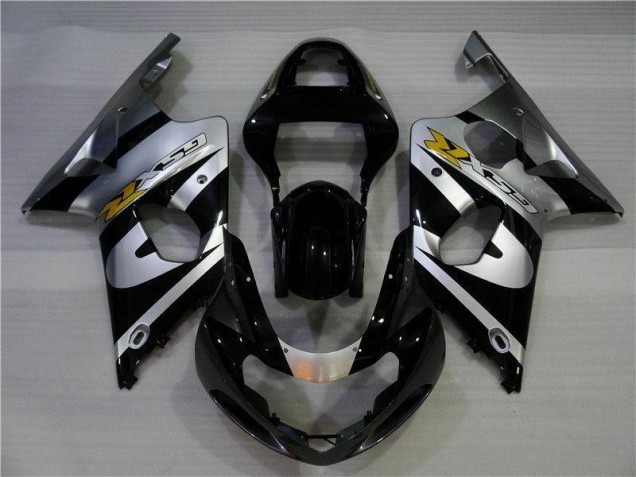 Plata Negro Carenado GSXR 1000 K1 00-02 Plata Negro Carenado GSXR 1000 K1 00-02