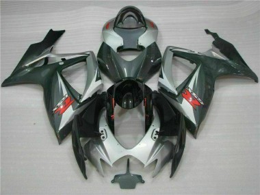 Plata Negro Carenado GSXR 600 / 750 K6 06-07