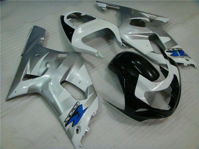 Plata Negro Carrocería GSXR 600 / 750 K1 K2 K3 01-03 Plata Negro Carrocería GSXR 600 / 750 K1 K2 K3 01-03