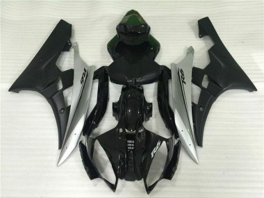 Plata Negro Inyección Kit Carenado R6 06-07