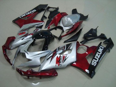 Plata Rojo Carenado GSXR 1000 K5 05-06