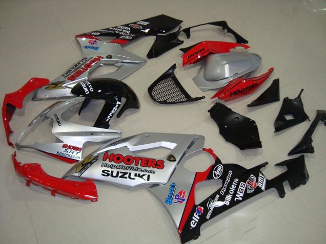 Plata & Rojo Carenado GSXR 1000 K5 05-06 Plata & Rojo Carenado GSXR 1000 K5 05-06