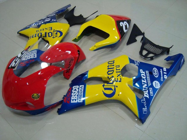 Rojo Amarillo Azul Corona Carrera Carenado GSXR 1000 K1 00-02 Rojo Amarillo Azul Corona Carrera Carenado GSXR 1000 K1 00-02