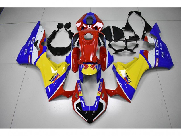 Rojo Amarillo Azul HRC Red Bull Carenado CBR 1000 RR 17-23