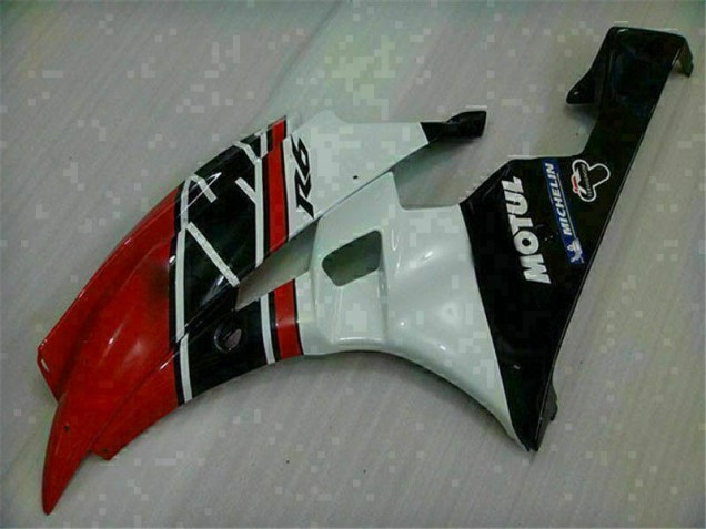 Rojo Blanco ABS Kits Carenado R6 06-07