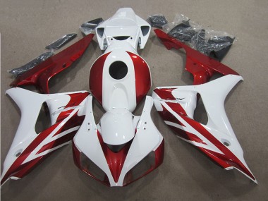 Rojo Blanco ABS Plástica CBR 1000 RR 06-07