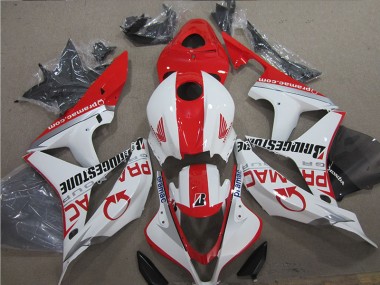 Rojo Blanco ABS Plástica CBR 600 RR 07-08