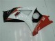 Rojo Blanco ABS Plástica GSXR 1000 K7 07-08 Rojo Blanco ABS Plástica GSXR 1000 K7 07-08