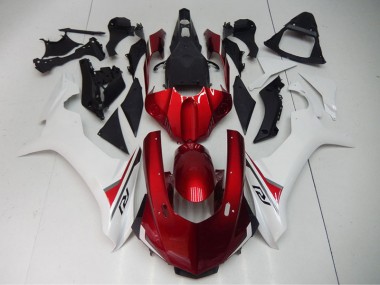 Rojo Blanco ABS Plástica R1 15-19