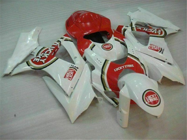 Rojo Blanco ABS Plástico GSXR 1000 K7 07-08 Rojo Blanco ABS Plástico GSXR 1000 K7 07-08